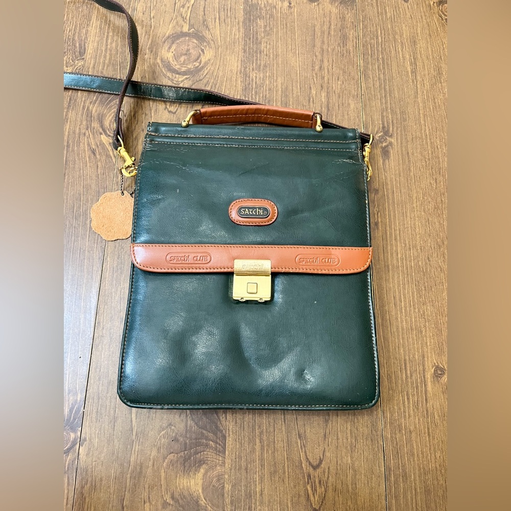 VINTAGE Satchi Club Leather Crossbody Bag